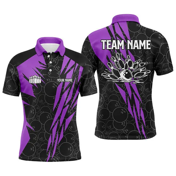 Bowling Strike Team League Multicolor Option Customized Name 3D Shirt, Gift for Bowling Lovers