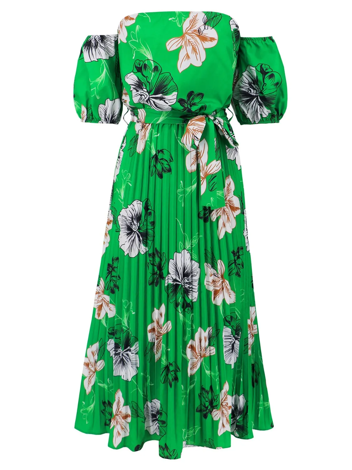 Floral Off Shoulder Resort Maxi Dress