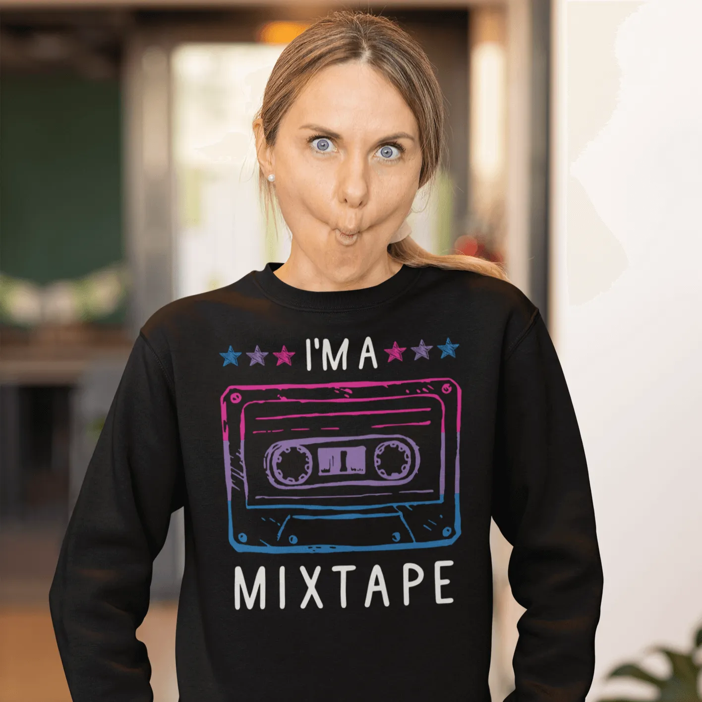 I'm A Mixtape | LGBT  Merch | Bisexual Pride Unisex Sweatshirt