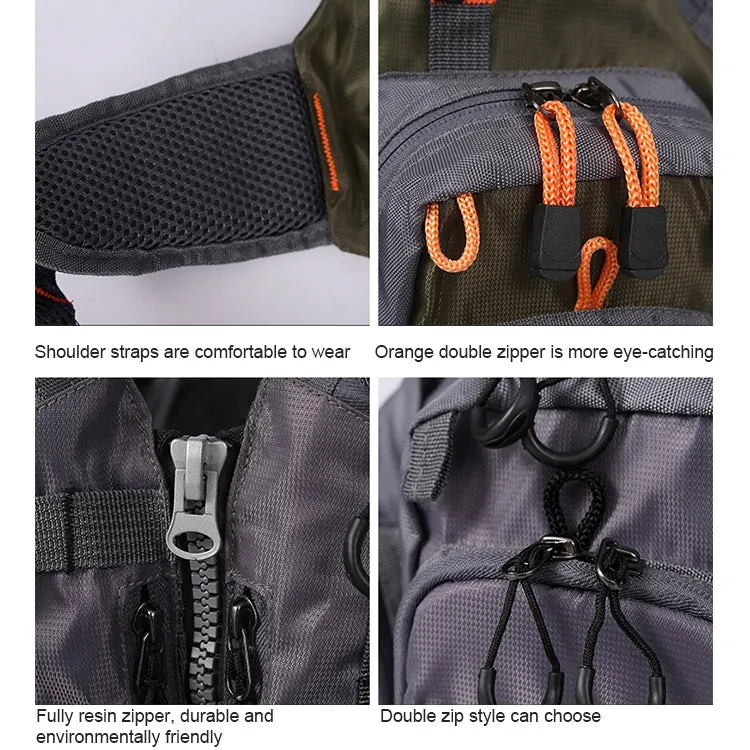 MANNER Outdoor Multifunctional Fishing Life Vest Swimming Life Jacket (Grey)