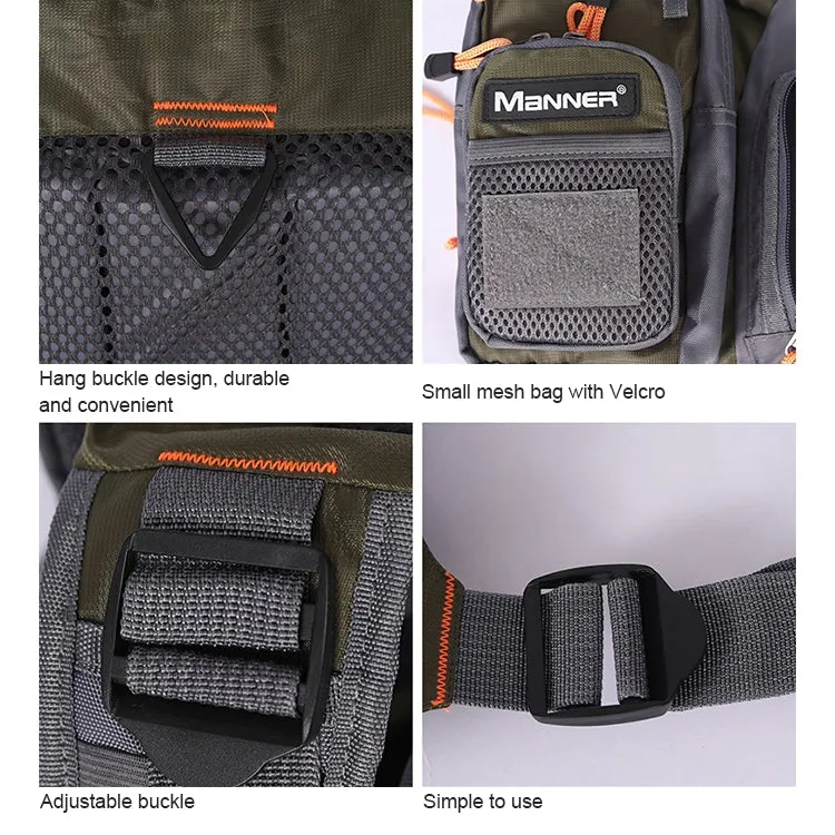 MANNER Outdoor Multifunctional Fishing Life Vest Swimming Life Jacket (Grey)