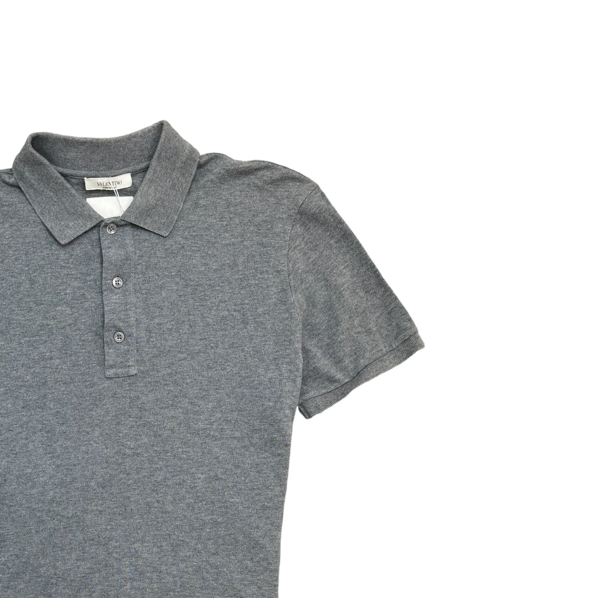 Men's Rockstud Polo Shirt Grey Size M
