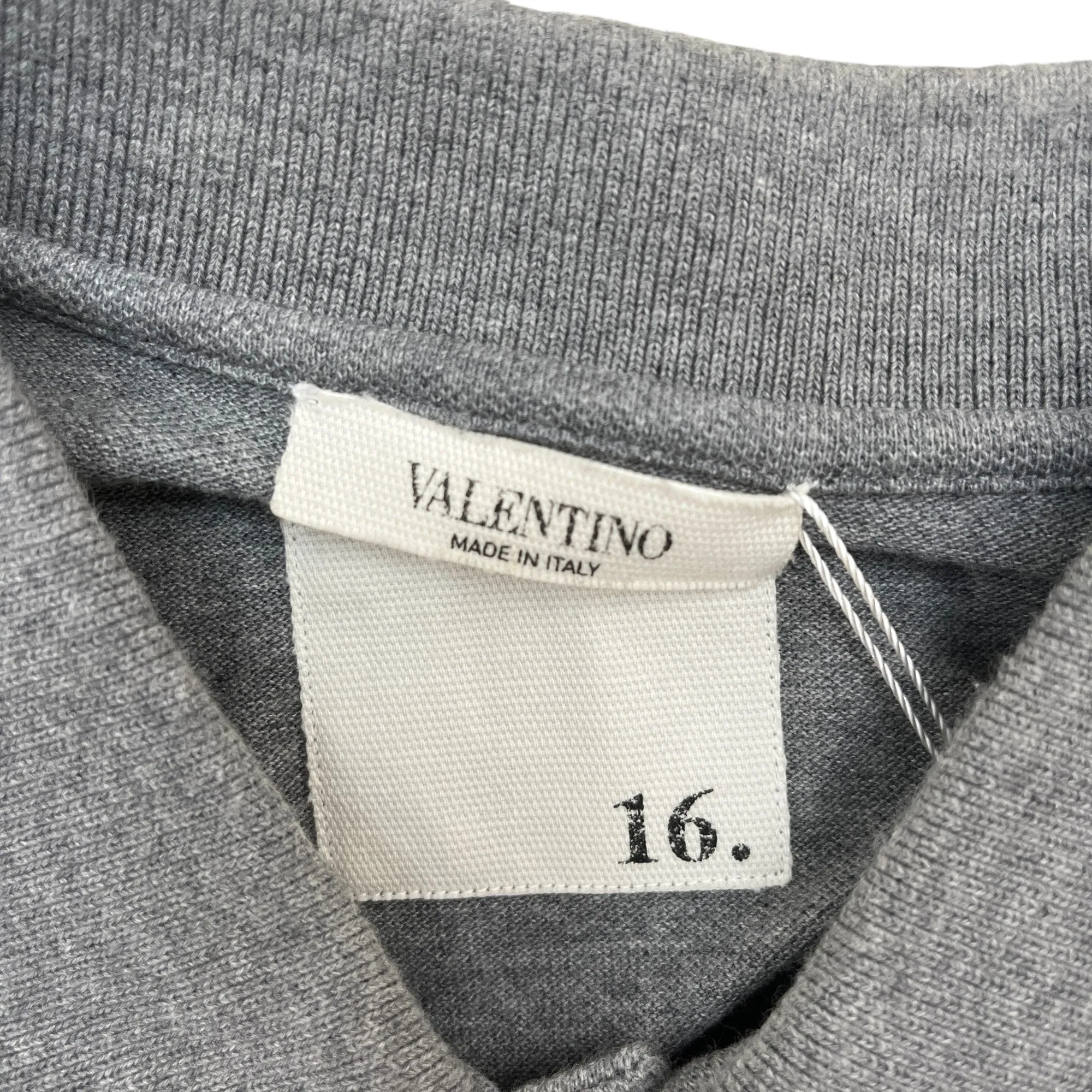 Men's Rockstud Polo Shirt Grey Size M