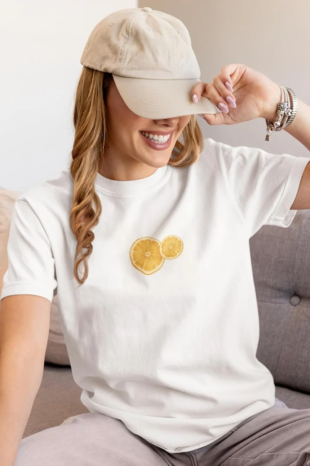 Orange Fruit Crop Tee & T-Shirt - Cute Citrus Graphic Crop Top, Aesthetic Summer Top, Retro Y2K Style Shirt