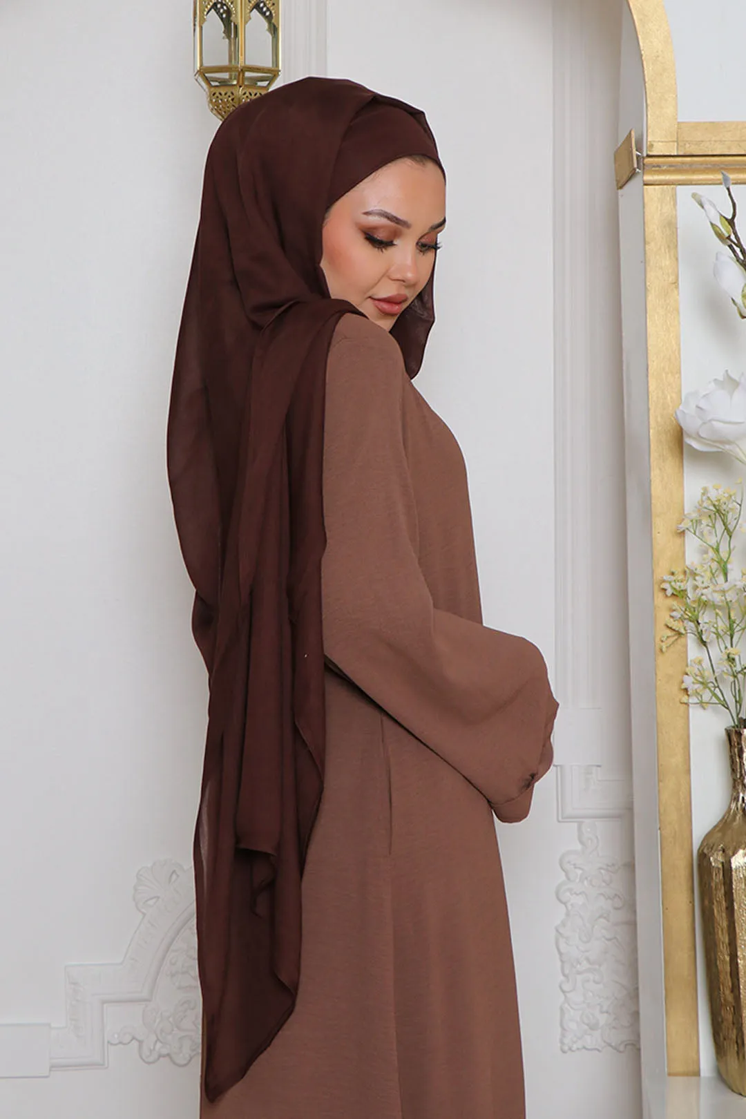 Rima Modal Scarf- Brown