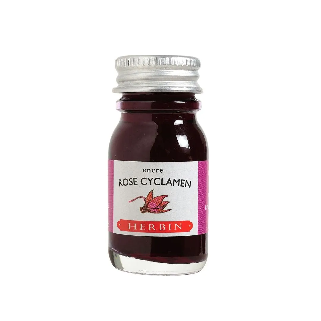Rose Cyclamen Herbin Fountain Pen Ink Bottle 10ml