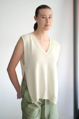 Standard Issue Cotton Split Vest - Sesame