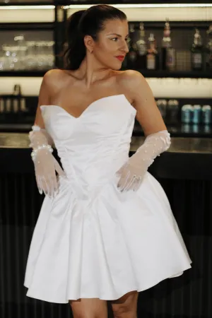 Try at Home - Lola Mini Satin Wedding Dress