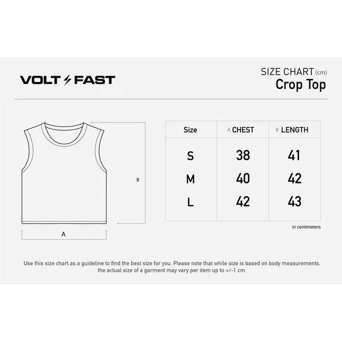 Volt and Fast Women's Bolt Crop Top Tie Dye V1 Series - Violet