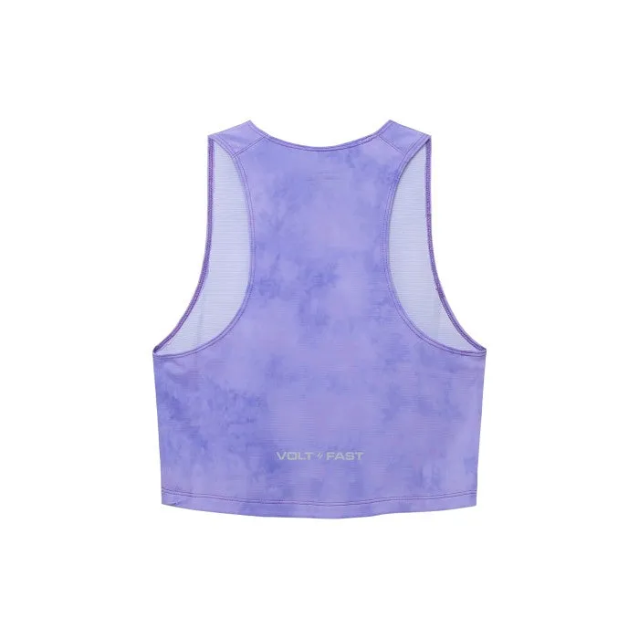 Volt and Fast Women's Bolt Crop Top Tie Dye V1 Series - Violet