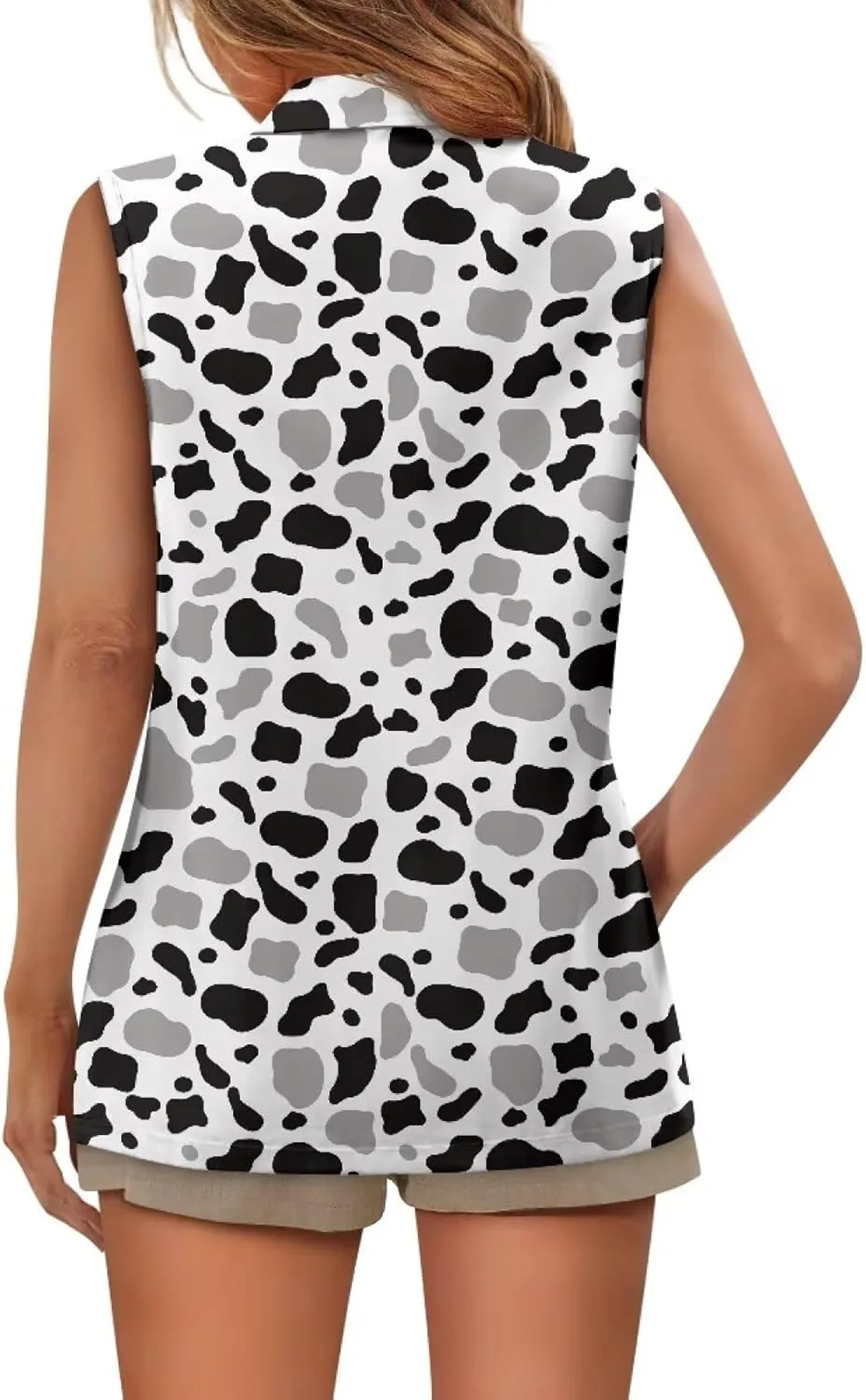 Women Siut Vest Blazer Tops V Neck Sleeveless Jackets Lapel Collar One Button Holiday Waistcoat