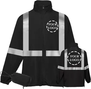YOWESHOP Hi Vis Reflective Lightweight Thin Windbreaker Jacket Sun Protection Safety Jacket for Construction Worker